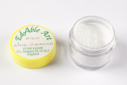 Třpyt dekorační disco White diamond - Edable Art