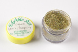 Třpyt dekorační disco Gold Hologram - Edable Art