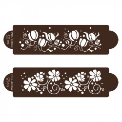 Stencil šablona rozkvetlá zahrada 2ks - Cakesicq