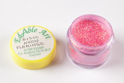 Třpyt dekorační disco Neon flamingo - Edable Art