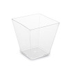 Fingerfood kelímek na panna cottu PS hranatý čirý 59x59x54mm 100ml - 50ks - Wimex