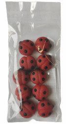 Marcipánová figurka malé berušky 10ks 2 cm, 27g - Frischmann vyškov