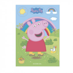 Jedlý papír 20cm peppa pig 14,8x21 cm - Dekora