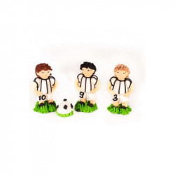 Cukrová figurka fotbalisté 3ks a kopačák