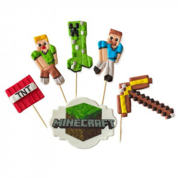 Cukrová figurka zápich do dortu Minecraft