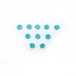 Cukrové květinky modré 10ks