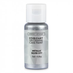 Metalická barva tekutá 15ml Silver City - Sweet Sticks