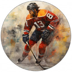 Jedlý papír hokejista při hře 19,5cm