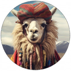 Jedlý papír lama s oblečením 19,5cm