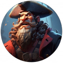 Jedlý papír pirát 19,5cm