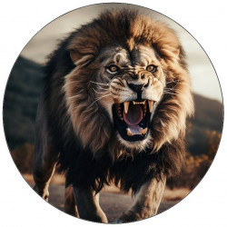 Jedlý papír rozzuřený lev 19,5cm