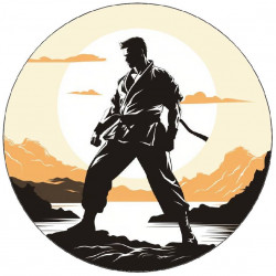 Jedlý papír karatista při postoji 19,5cm