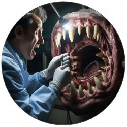 Jedlý papír největší strach zubaře 19,5 cm