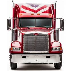 Jedlý papír kamion červený 19,5 cm