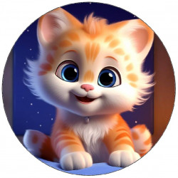 Roztomilé kotě 19,5cm