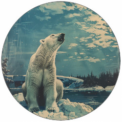 Jedlý papír lední medvěd 19,5 cm