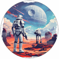 Jedlý papír Star wars bojovníci 19,5 cm