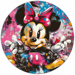 Jedlý papír Minnie a kočky 19,5 cm