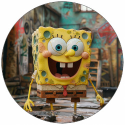 Jedlý papír Sponge Bob 19,5 cm
