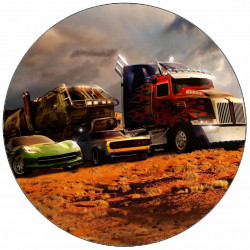 Jedlý papír Transformers auta 19,5 cm