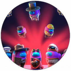 Jedlý papír Among us team 19,5 cm