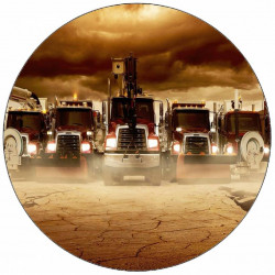 Jedlý papír kamiony 19,5 cm