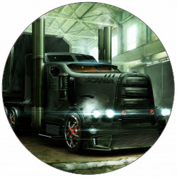 Jedlý papír kamion Scania 19,5 cm