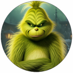 Jedlý papír naštvaný Grinch 19,5 cm