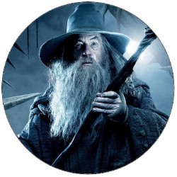 Jedlý papír Pán prstenů Gandalf s holí 19,5 cm