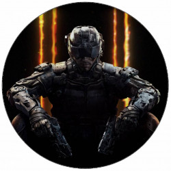 Jedlý papír Call of duty muž se zbraněmi 19,5 cm