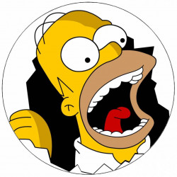 Jedlý papír Homer Simpson 19,5 cm