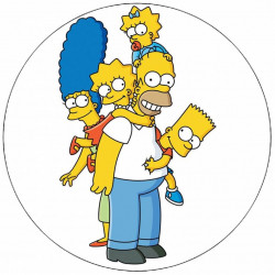 Jedlý papír The Simpson family 19,5 cm