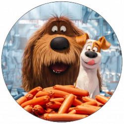 Jedlý papír Tajný život mazlíčků Max a Duke 19,5 cm