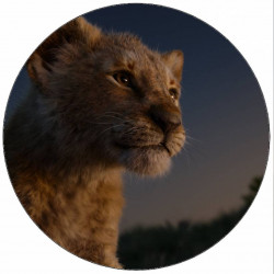 Jedlý papír Lví král Simba 19,5 cm