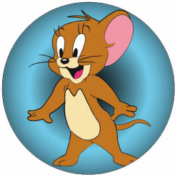 Jedlý papír myšák Jerry 19,5 cm