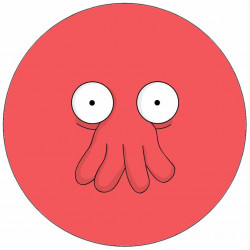 Jedlý papír Futurama tvář Zoidberga 19,5 cm