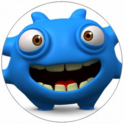 Jedlý papír smějící se příšerka 19,5 cm