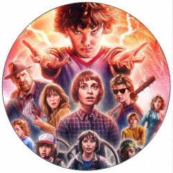 Jedlý papír Stranger Thinks team 19,5 cm