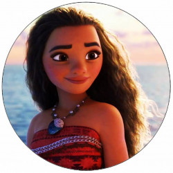 Jedlý papír Odvážná Vaiana 19,5 cm