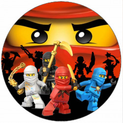 Jedlý papír Lego Ninjago bojovníci 19,5 cm