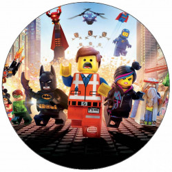 Jedlý papír Lego hrdinové 19,5 cm