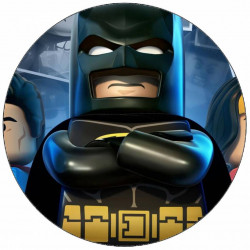 Jedlý papír Lego Batman, Superman a Wonder Woman 19,5 cm