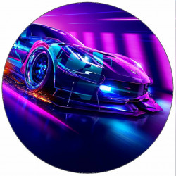 Jedlý papír Need for Speed závodní auto 19,5 cm
