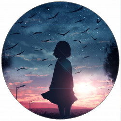 Jedlý papír fantasy obrázek slunce 19,5 cm