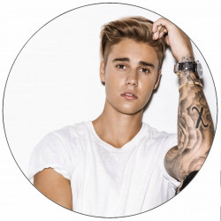 Jedlý papír Justin Bieber 19,5 cm