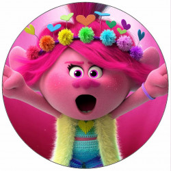 Jedlý papír Trollové Poppy 19,5 cm