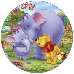 Jedlý papír Medvídek Pú a slůně 19,5 cm