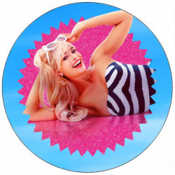 Jedlý papír Barbie (Margot Robbie) 19,5 cm
