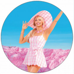 Jedlý papír mávající Barbie 19,5 cm