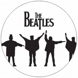 Jedlý papír The Beatles siluety 19,5 cm